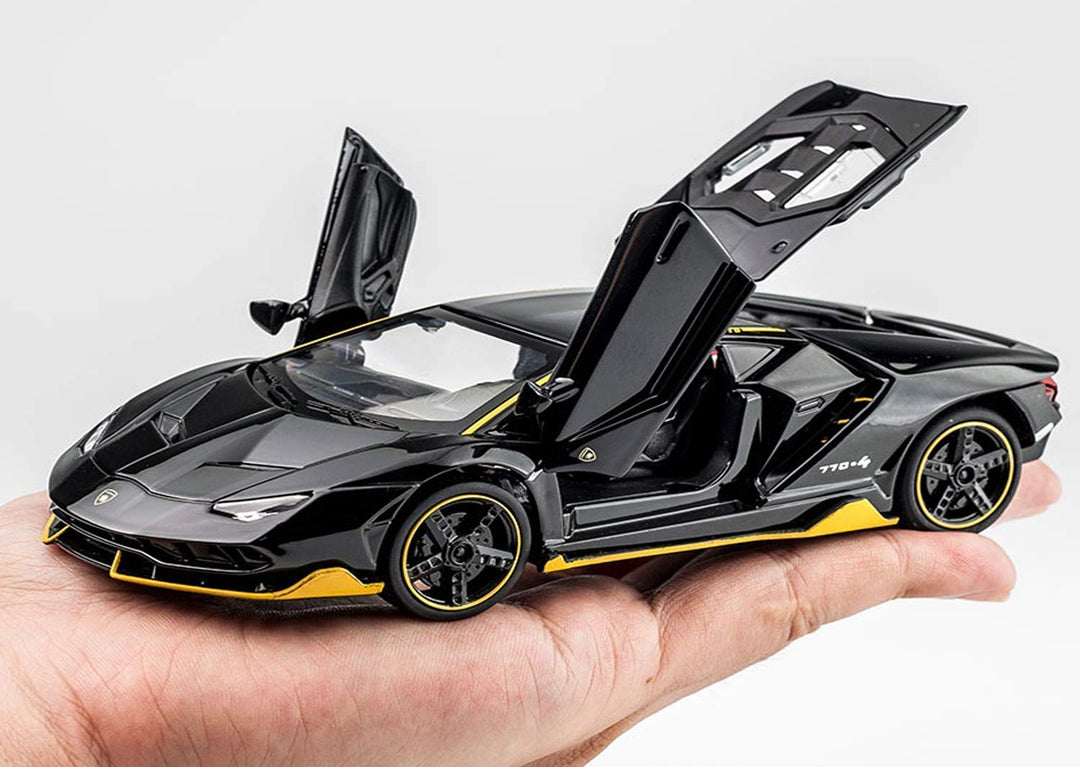 Sky Tech® Lamborghini Car Toy Die-cast Metal Car Model Car Pull Back car Super car with Openable Doors with Sound and Light for Birthdays Gift Party Decorations Great for Kids Boys Girls ‎1:32 Scale