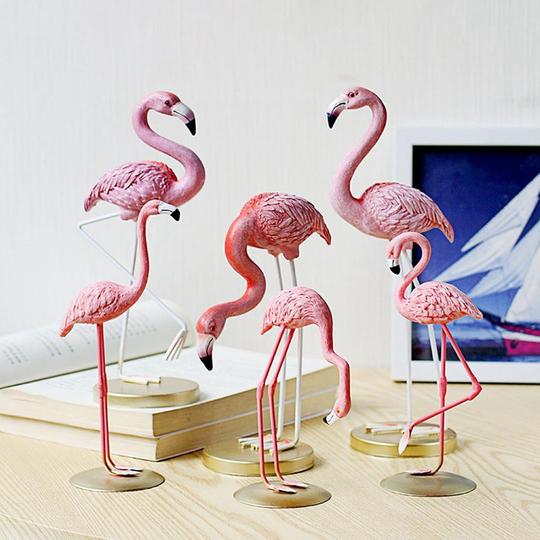 BNF® Flamingo Statue Figure Ornament Resin Figurines for Living Room Cafe Wedding Lift Foot|Home & Garden | Home Decor| Figurines|1 Flamingo Statue