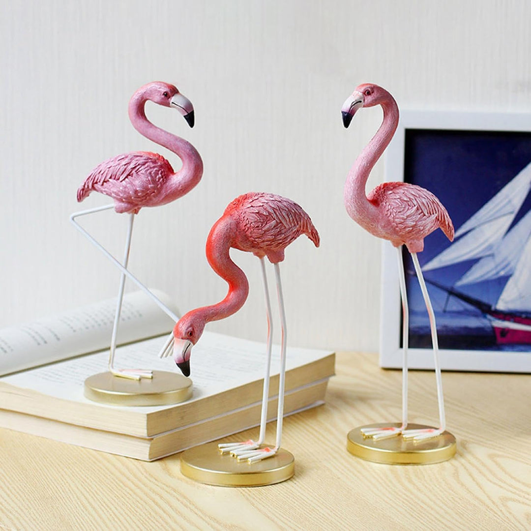 BNF® Flamingo Statue Figure Ornament Resin Figurines for Living Room Cafe Wedding Lift Foot|Home & Garden | Home Decor| Figurines|1 Flamingo Statue