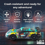 Load image into Gallery viewer, Night Wolf Remote Control Car | 20Kmph, 2.4Ghz | Rc Drifting Car, Rc Car, Drift Car Remote Control, Flexible PVC Shell, Long Range Remote with Multi LED Lights (Green)