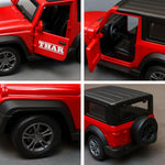 Load image into Gallery viewer, GRAPHENE 1:32 Scale DieCast Metal Pull-Back Action Openable Doors 4x4 Thar/Jeep Premium Car Toy with Lights and Music for Kids Realistic Miniature Model Gift 2+yrs Girls Boys Available
