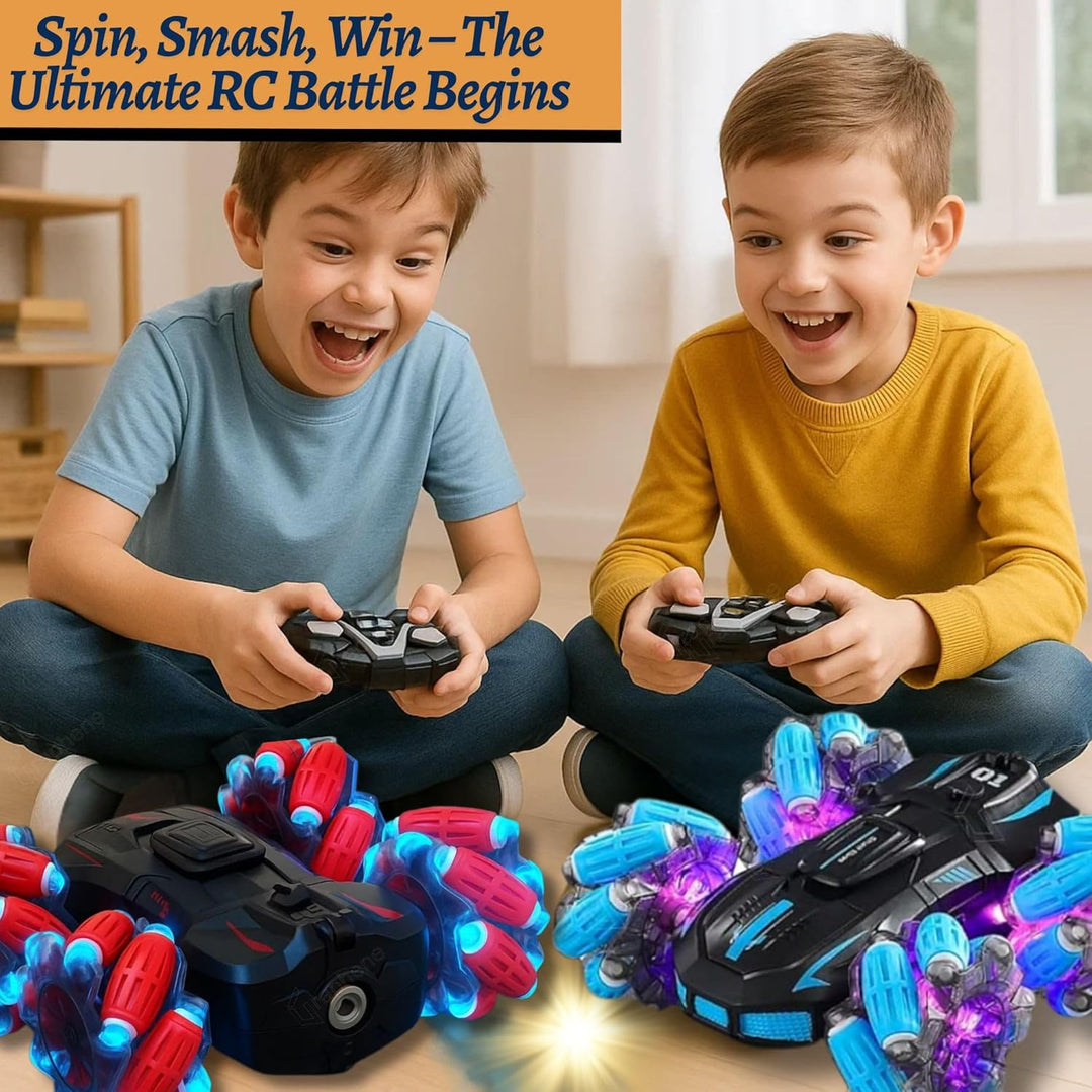 GRAPHENE 4x4 RC Remote Control Car Toy for Kids Boys Adults Stunt Drift Car Hand Sensor Gesture Control 360° Spin 4WD High Speed Spray Mist Crawler Rotating Off Road Smoke Racing Car for 5+ Years