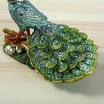 Load image into Gallery viewer, bnf® Peacock Ornament Crafts Statuette Figurines for Bookcases Bedroom Christmas