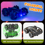 Load image into Gallery viewer, VGRASSP 2.4GHz 4WD Remote Control Drift Stunt Car Toy for Kids with Lights and Music - Double Sided 360° Rotating Dancing and Crawling RC Car with Rechargeable Battery - Color As Per Stock