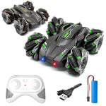 Load image into Gallery viewer, VGRASSP 2.4GHz 4WD Remote Control Drift Stunt Car Toy for Kids with Lights and Music - Double Sided 360° Rotating Dancing and Crawling RC Car with Rechargeable Battery - Color As Per Stock