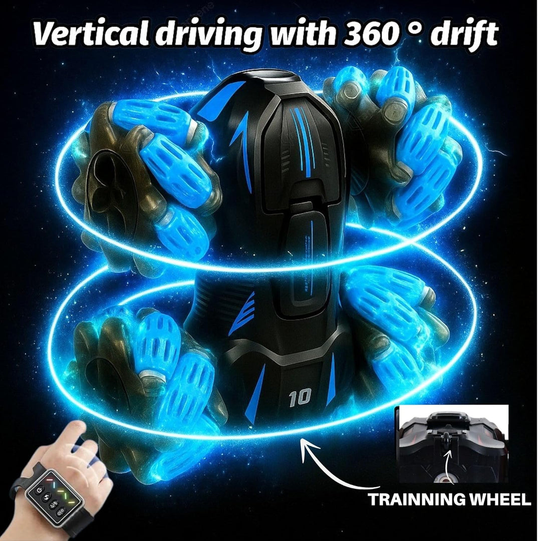 GRAPHENE 4x4 RC Remote Control Car Toy for Kids Boys Adults Stunt Drift Car Hand Sensor Gesture Control 360° Spin 4WD High Speed Spray Mist Crawler Rotating Off Road Smoke Racing Car for 5+ Years