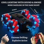 Load image into Gallery viewer, GRAPHENE 4x4 RC Remote Control Car Toy for Kids Boys Adults Stunt Drift Car Hand Sensor Gesture Control 360° Spin 4WD High Speed Spray Mist Crawler Rotating Off Road Smoke Racing Car for 5+ Years