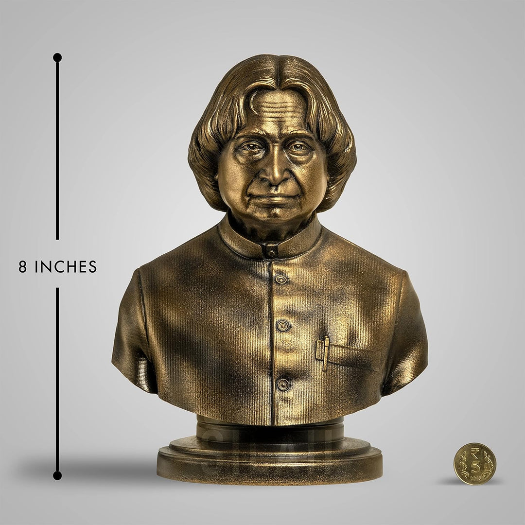 Dr. A.P.J. Abdul Kalam 8" Bronze Sculpture by SILAII