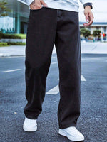 Load image into Gallery viewer, Men Slash Knee Stretchable Jeans - Baggy
