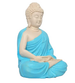 Load image into Gallery viewer, Handcrafted Polymarble Meditation/Dhyan Buddha Statue Lord Figurine/Idol (5.5-inch) (Blue)