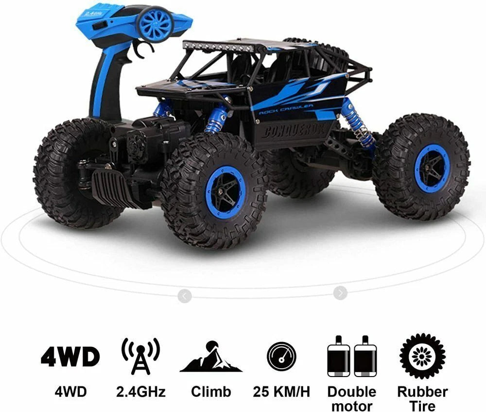 New 4WD RC Monster Truck Off-Road Vehicle 2.4Ghz Remote Control Car Toy Gift Kid