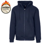 Load image into Gallery viewer, Men's Heavy Weight Sherpa Fleece Lined Hoodie Sweater Jacket - Full Zip - S-XXL