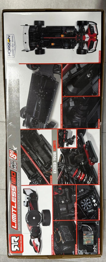 -NIB- Arrma 1/7 Limitless 8S AVC 4X4 RTR Brushless Street Speed R/C Car ARA7816