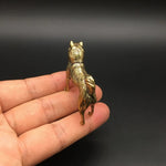 Load image into Gallery viewer, Mini Cute Dog Brass Figurine Sculptures Statue Handicraft Gift Home Decor