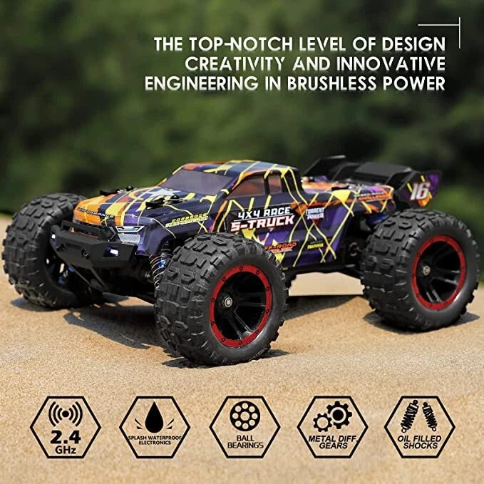 HAIBOXING Brushless RC Car 16890A 1/16 Scale 4X4 Fast Remote Control Truck