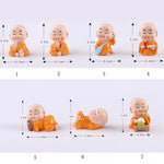 Load image into Gallery viewer, Cute Mini Buddha Statue Monk Resin Handicraft Figurine Ornament Home Decor Funny