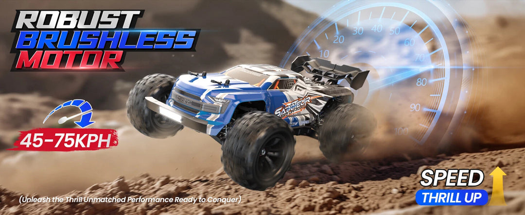 DEERC H16E 1:16 4WD RC Car Brushless 4X4 RTR Fast Max 70kph RC Monster Trucks