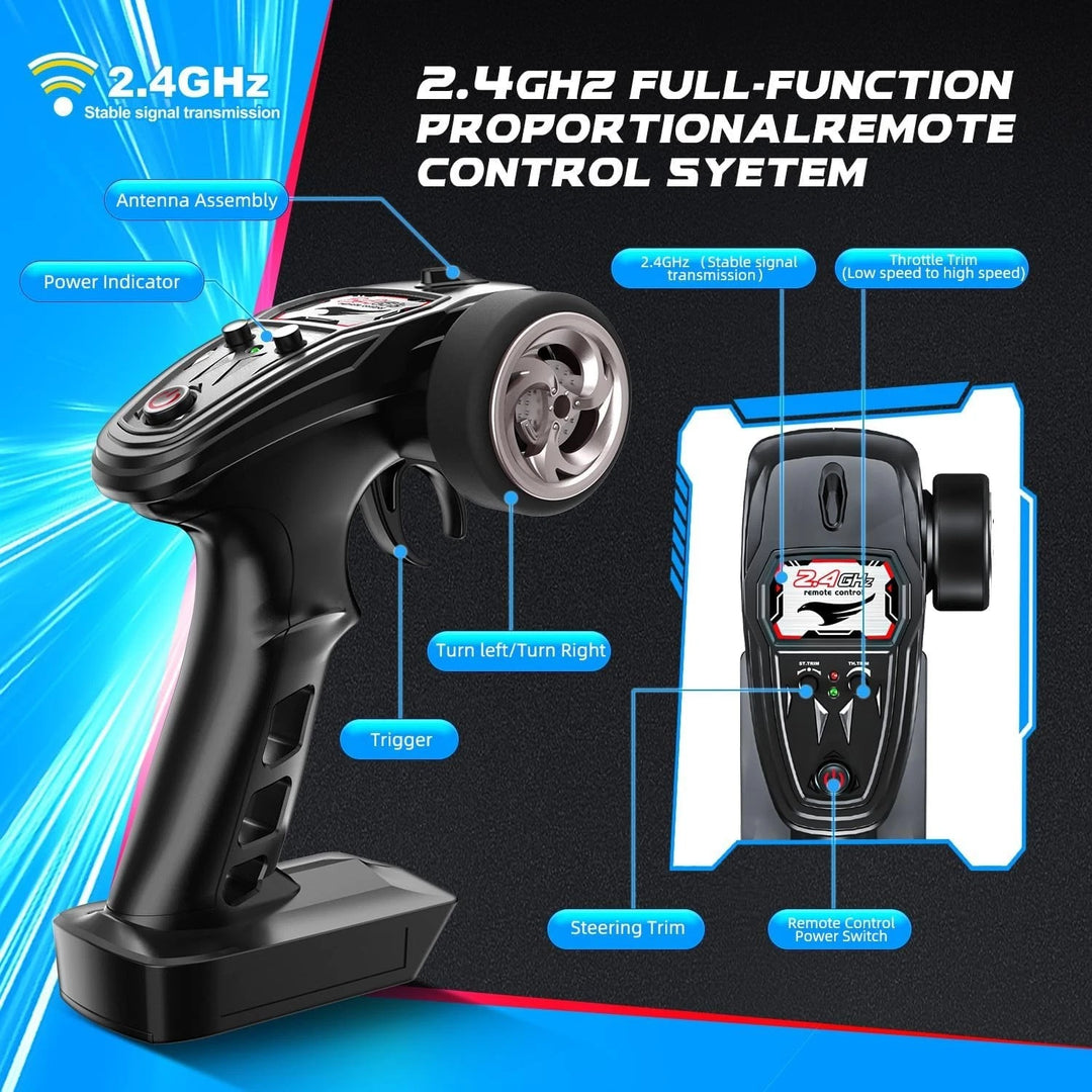 Brushless RC Cars for Adults Fast 50+ Mph, RC Trucks 4X4 Offroad Waterproof