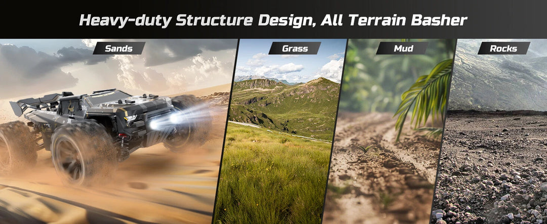 DEERC 14210 1:14 Brushless RC Car Max 50+ MPH Offroad High Speed Monster Truck