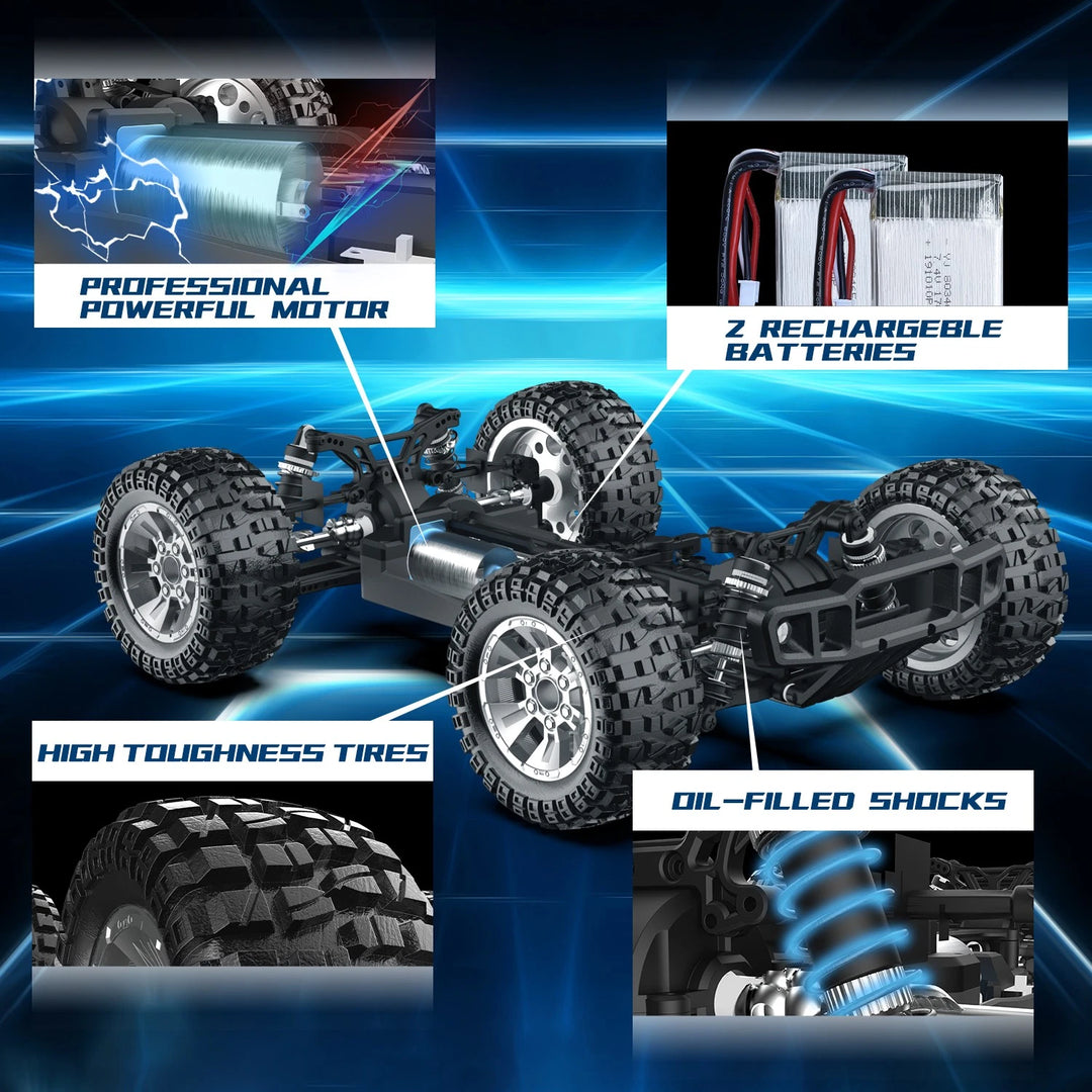 DEERC 9200E RC Truck 110 Scale High Speed 4WD Off Road Car for Kids