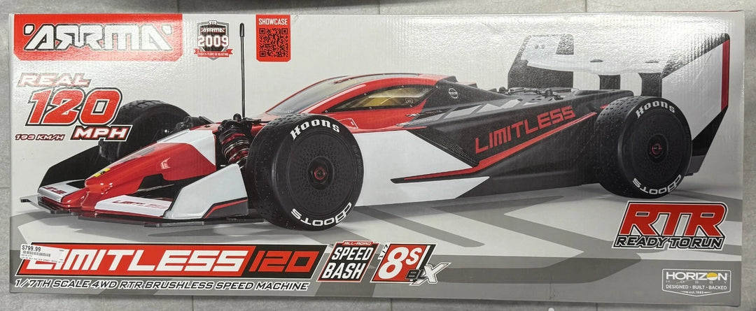 -NIB- Arrma 1/7 Limitless 8S AVC 4X4 RTR Brushless Street Speed R/C Car ARA7816