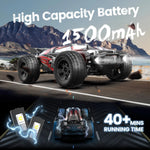 Load image into Gallery viewer, DEERC 9206E 110 Scale 4WD RC Car 48KMH Off Road Truck 2 Batteries