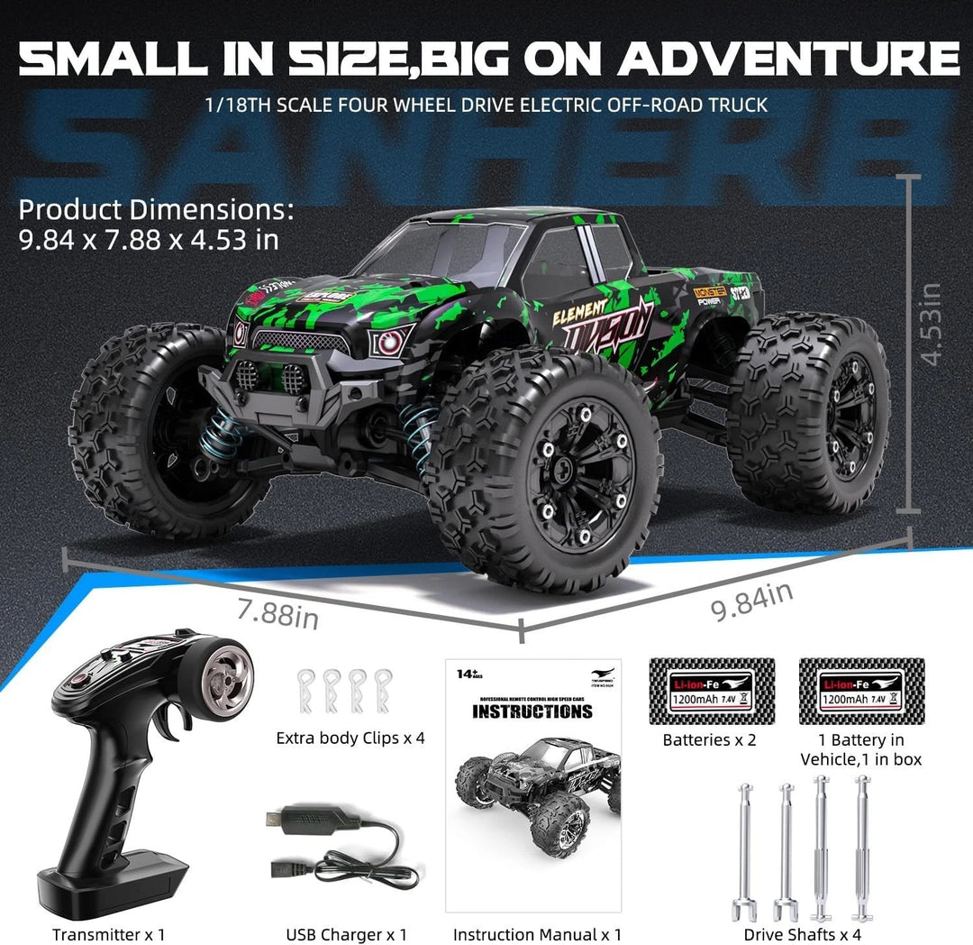 Brushless RC Cars for Adults Fast 50+ Mph, RC Trucks 4X4 Offroad Waterproof