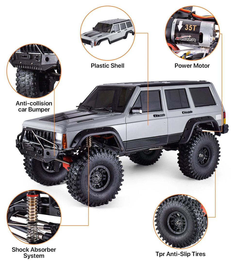AUSTARHOBBY AX-8509 1/10 Cherokee 4WD 2.4G RC Crawler CAR Climbing Truck Toys