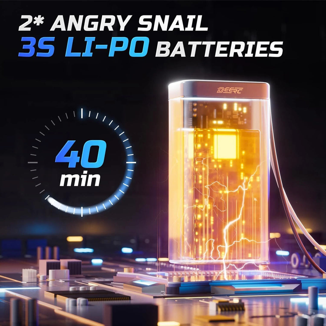 DEERC 14210 1:14 Brushless RC Car Max 50+ MPH Offroad High Speed Monster Truck