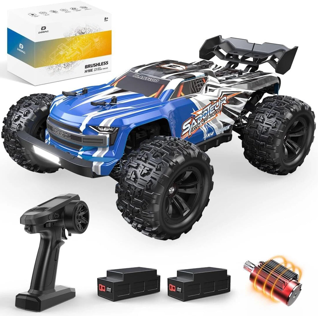 DEERC H16E 1:16 4WD RC Car Brushless 4X4 RTR Fast Max 70kph RC Monster Trucks