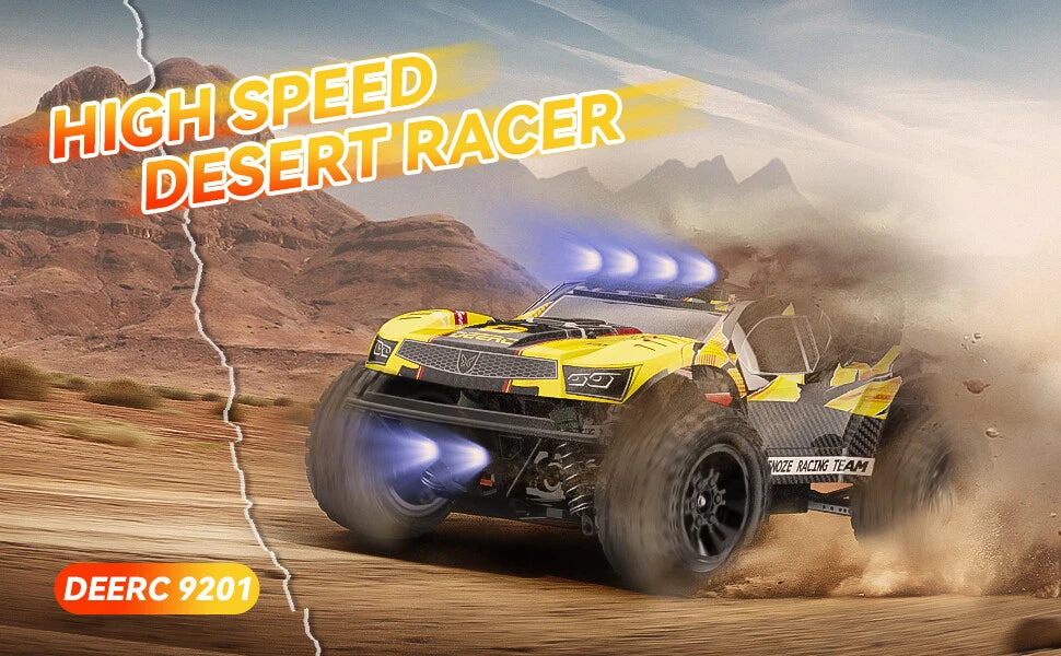 DEERC 9201E 1:10 Large RC Car Off Road 48 km/h 4x4 Off-Road Monster Crawler Toy