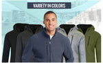 Load image into Gallery viewer, Men's Heavy Weight Sherpa Fleece Lined Hoodie Sweater Jacket - Full Zip - S-XXL